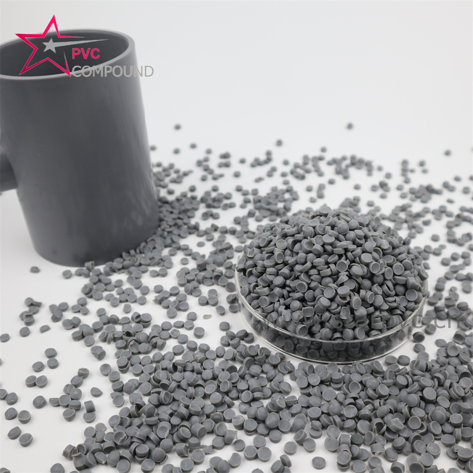 DARK GREY UPVC PIPE FITTING PELLET COMPOUND